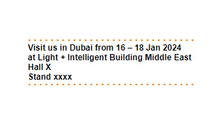 Light + Intelligent Building Middle East 2024 - Email Signature A