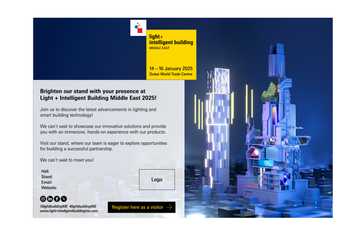 Light + Intelligent Building Middle East 2025 Personalised English Ecard